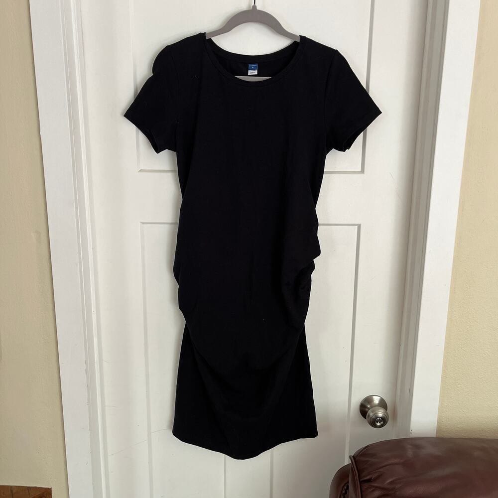 Old Navy Maternity T-Shirt Dress Black NWOT Women's M